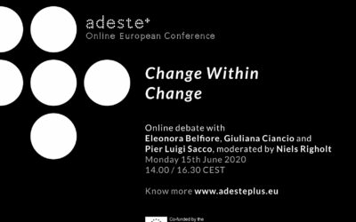 Adeste+ Pre-conference 15th June: “Culture and public at a turning point”