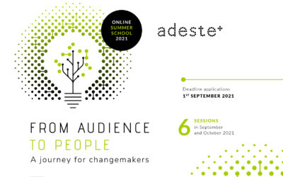 CALL FOR PARTICIPANTS. New online Summer School. “From Audience to people. A journey for changemakers”